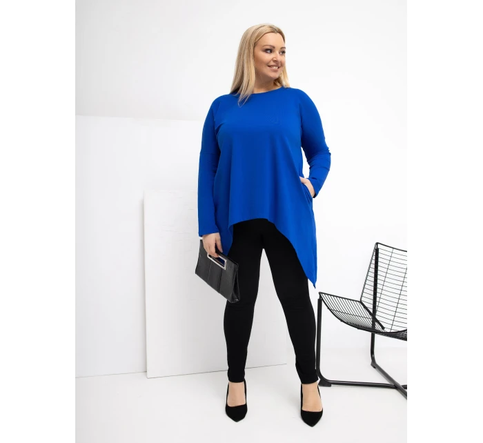 Blúzka RV BZ 5031.06X kobaltovo modrá