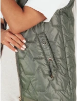 Dámská prošívaná vesta zelená Dstreet model 21972298 - FashionStreet