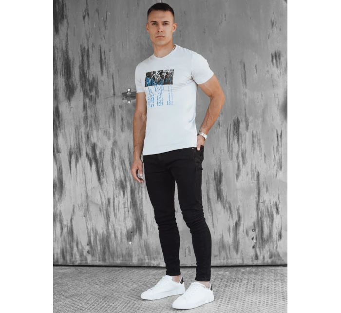 Pánské šedé tričko model 21975959 - Dstreet