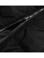 Čierna dámska zimná bunda s kapucňou (5m722-392)