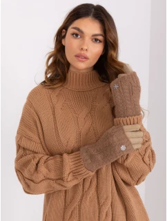 Rękawiczki AT RK model 19328268 ciemny bezowy - FPrice