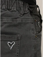 Dámske džínsy Mom Fit s vysokým pásom, tmavošedé, FashionStreet UY3209