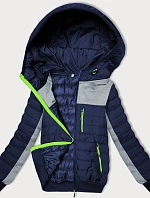 Dámska kombinovaná bunda Dark Blue-Grey (8M916-215)