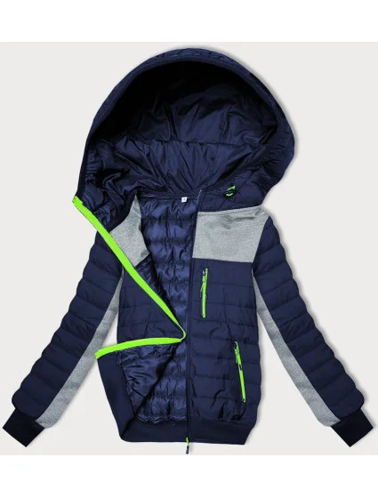 Dámska kombinovaná bunda Dark Blue-Grey (8M916-215)