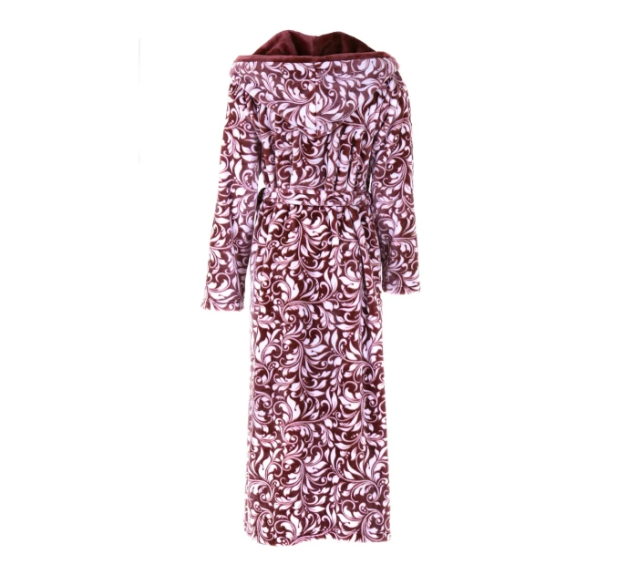 Dámsky župan Flora s kapucňou 3956 4803 mauve wine - Vestis Dámsky župan Flora s kapucňou 3956 4803 mauve wine - Vestis