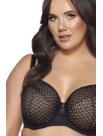 Dámská podprsenka 2102 model 20151946 black - Ava Dámská podprsenka 2102 model 20151946 black - Ava