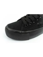 Lee Cooper Dámske športové tenisky Textilná platforma Black Women's
