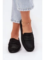 Zamszowe Mokasyny Damskie Big Star RR274948 Czarne