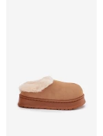Dámské pantofle s kožíškem Camel model 21772655 - Boto Dámské pantofle s kožíškem Camel model 21772655 - Boto