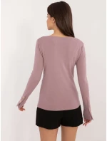 Sweter AT SW model 21326979 fioletowy - FPrice Sweter AT SW model 21326979 fioletowy - FPrice