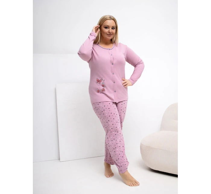 DU PI FP 509.99P tmavoružové pyžamo