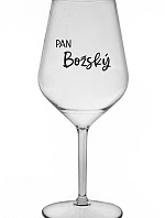 PAN BOŽSKÝ - čirá nerozbitná sklenice na víno 470 ml