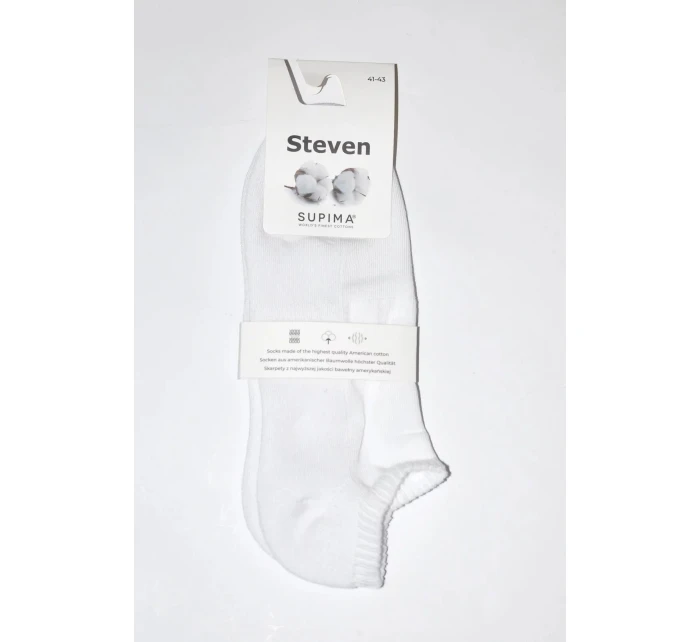 Pánske ponožky Supima art.157 White - Steven Pánske ponožky Supima art.157 White - Steven