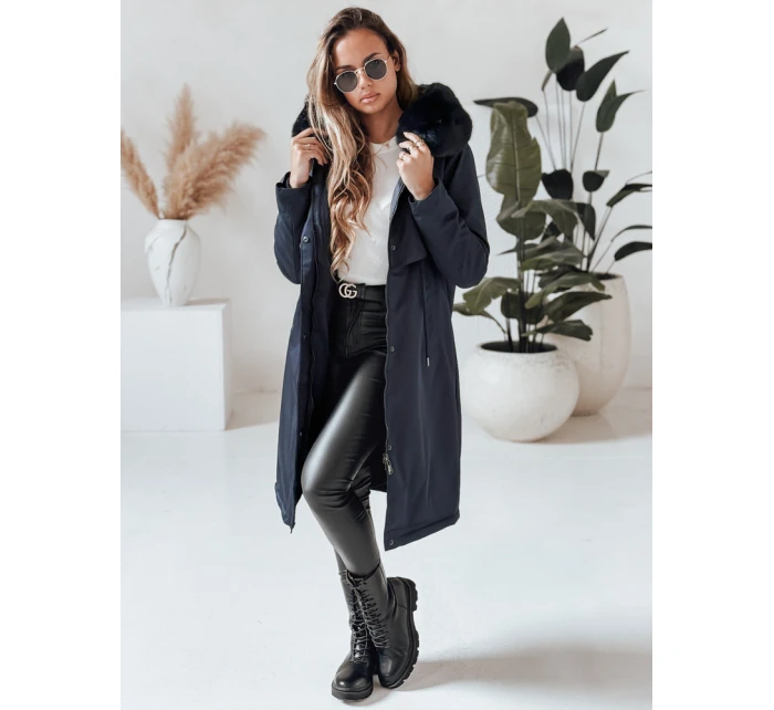 Dámská zimní bunda parka navy blue Dstreet model 21971767 - FashionStreet