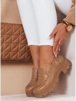 Dámske mokasíny na platforme TORINO khaki FashionStreet ZY0776 Dámske mokasíny na platforme TORINO khaki FashionStreet ZY0776