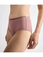 Dámske bavlnené midi nohavičky GO Daily 3P - BROWN - svetlohnedá 1141 - SLOGGI Dámske bavlnené midi nohavičky GO Daily 3P - BROWN - svetlohnedá 1141 - SLOGGI