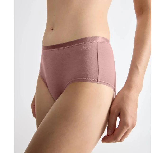 Dámske bavlnené midi nohavičky GO Daily 3P - BROWN - svetlohnedá 1141 - SLOGGI Dámske bavlnené midi nohavičky GO Daily 3P - BROWN - svetlohnedá 1141 - SLOGGI