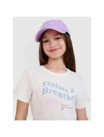 Dievčenské tričko s potlačou 4F 4FJWSS25TTSHF1854-11S Dievčenské tričko s potlačou 4F 4FJWSS25TTSHF1854-11S