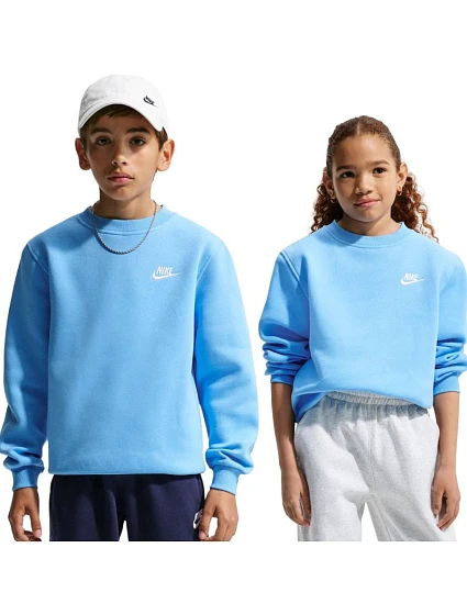 Detská mikina Nike Sportswear Club Fleece, svetlo modrá, FD3006 497