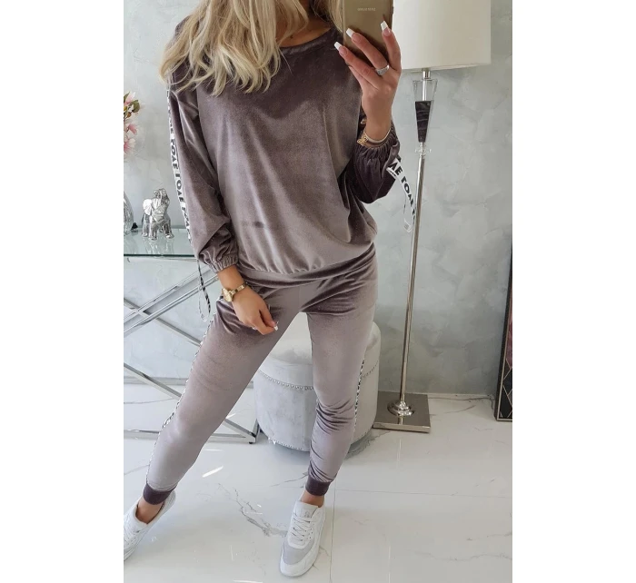 Velúrová súprava Love grey