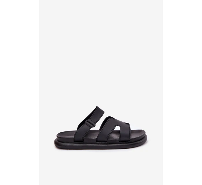 Gumové dámské pantofle s páskem černé model 21702656 - Boto