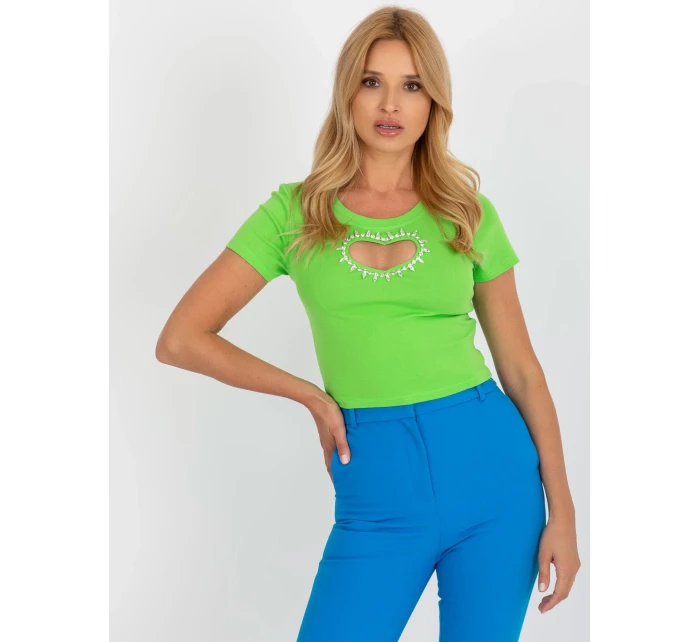 Bluzka NM BZ model 18532090 jasny zielony - FPrice Bluzka NM BZ model 18532090 jasny zielony - FPrice