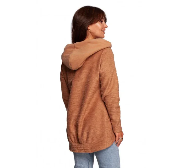 Dámsky sveter s kapucňou B249 - BE