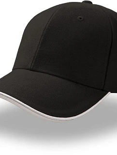 Sandwich 6 panelová sandwich kšiltovka black/white model 22479293 - Atlantis Headwear