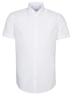 Seidensticker Shirt Slim SSL Košeľa s krátkym rukávom 78.6521 biela
