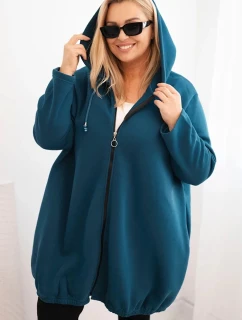 Dámska zateplená mikina s kapucňou a zipsom Marine