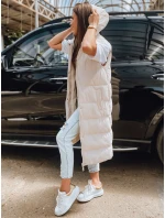 Dámská prošívaná vesta béžová Dstreet model 21965514 - FashionStreet