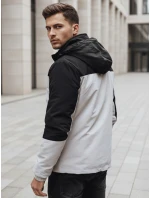 Pánska sivá zimná bunda s kapucňou FashionStreet TX4900 Pánska sivá zimná bunda s kapucňou FashionStreet TX4900