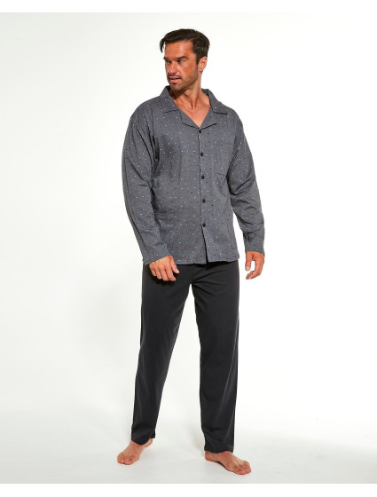 Pánske rozopínajúce pyžamo Cornette 114/49 387702 dl / r 3-5XL
