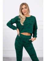 Súprava s nápismi zelenej farby