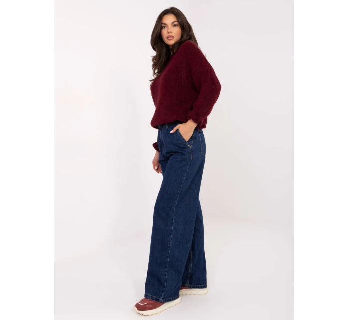 Nohavice D80030BI62568D300 tmavomodré