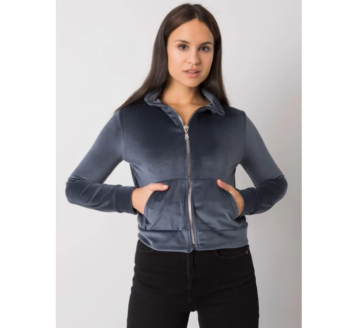 Mikina RV BL 7303.98P tmavo šedá