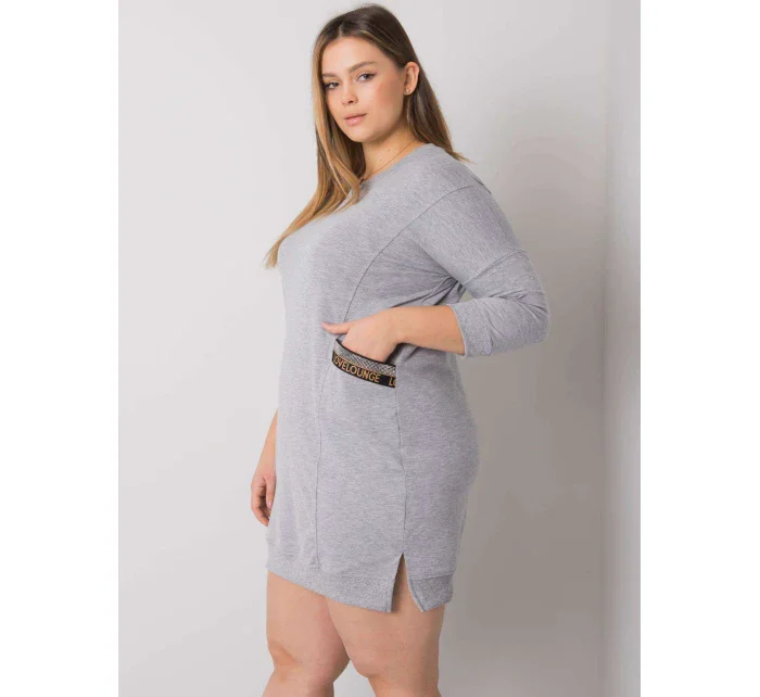 Šaty RV SK 6836.55P sivá