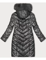 Dámska zimná prešívaná bunda (16M9100-105) grafitová - J.Štýl Dámska zimná prešívaná bunda (16M9100-105) grafitová - J.Štýl
