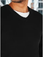 Pánský černý svetr s výstřihem do V Dstreet model 21993982 - FashionStreet Pánský černý svetr s výstřihem do V Dstreet model 21993982 - FashionStreet