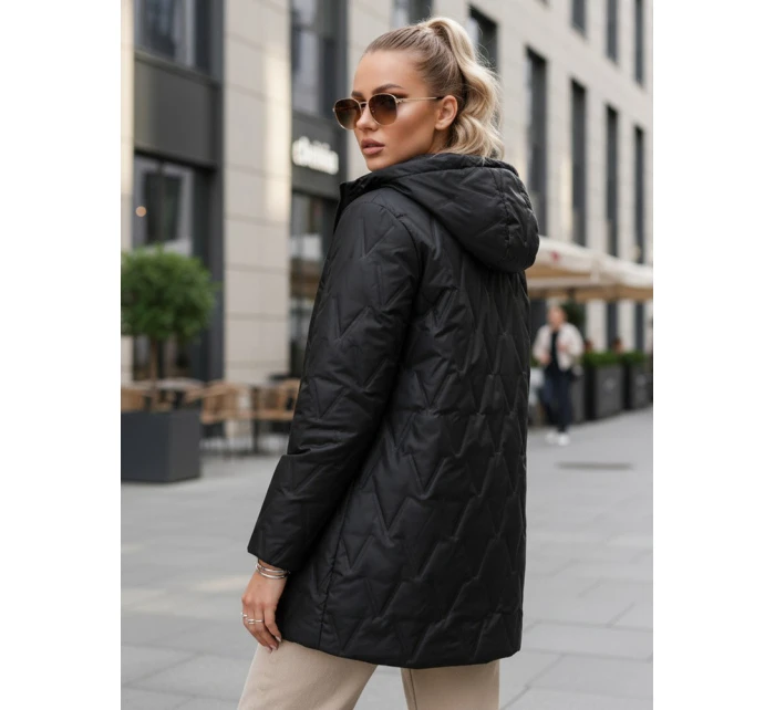 Dámská prošívaná přechodová bunda černá Dstreet model 21995994 - FashionStreet