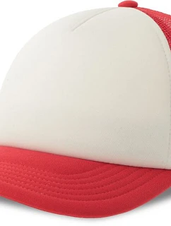 Kid 5 panelová Trucker kšiltovka white/red model 22450257 - Atlantis Headwear