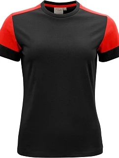Prime T Women Dámské tričko z těžké bavlny model 22456132 black/red - Printer
