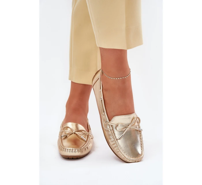 Dámské eko kůže mokasíny zlaté model 21701567 - Boto