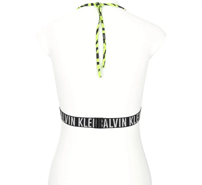 Dámska plavková podprsenka KW0KW02331 OIC neon yellow printed - Calvin Klein