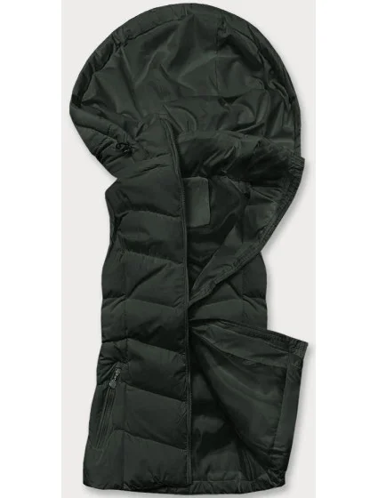 Dámska vesta s kapucňou army (5M720-136)