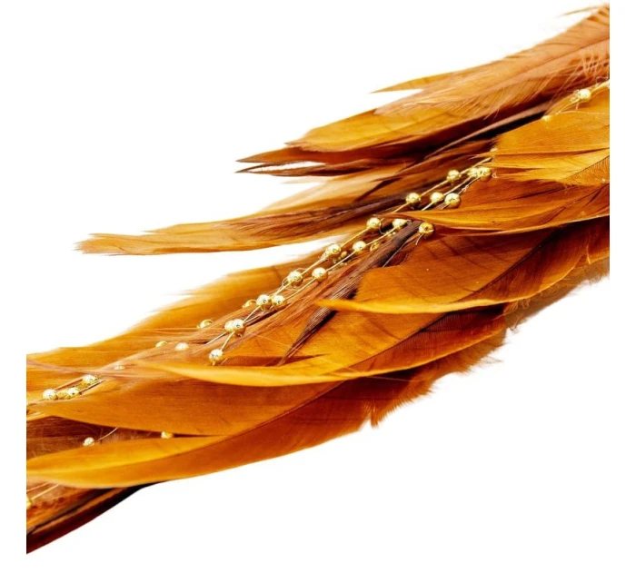 OZDOBNÝ VTÁK NA KLIPE 38CM ZLATÝ