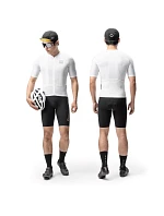 Cyklistický dres Diamond s krátkým rukávem velikost  bílý model 22114119 - Rockbros