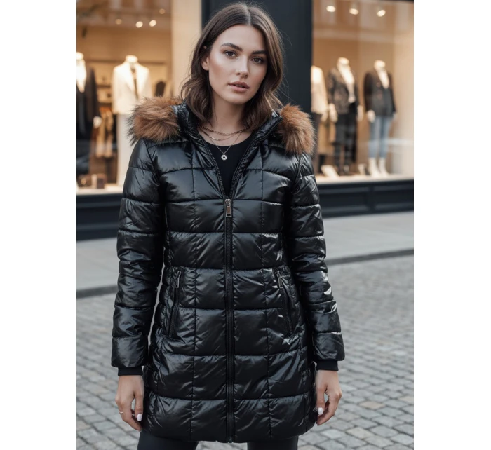 dámská prošívaná zimní bunda s kapucí černá Dstreet model 21995525 - FashionStreet dámská prošívaná zimní bunda s kapucí černá Dstreet model 21995525 - FashionStreet
