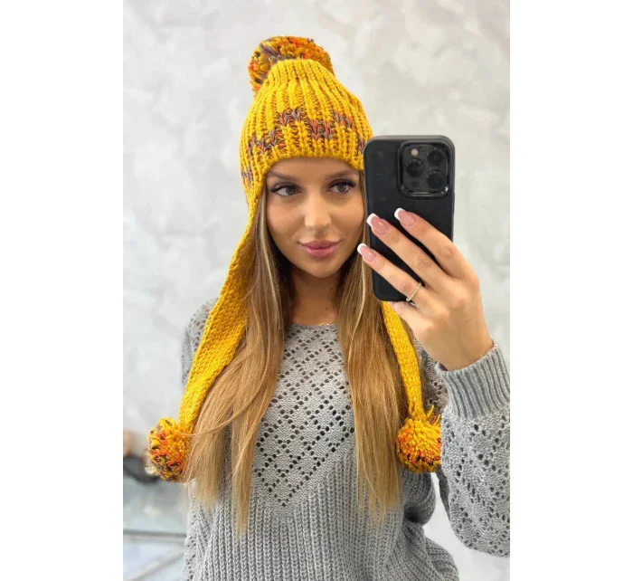 Dámská ušanka Nadia model 18751637 hořčicová - K-Fashion