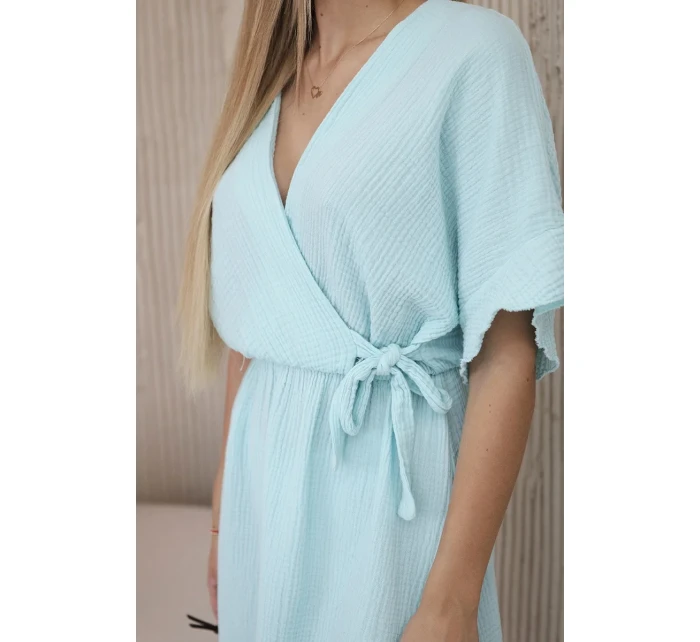 Mušelínové šaty s pasem mincovna